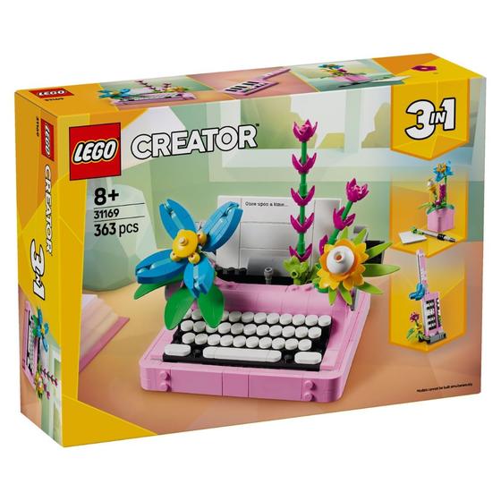 Imagem de LEGO Creator 3 em 1 - Máquina de escrever com flores - 363 Peças - 31169