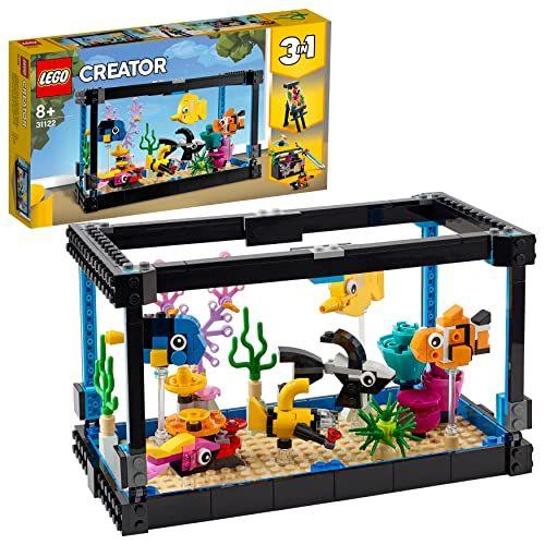 Imagem de Lego Creator Fish Tank (31122) e Lego Brickheadz Pets Gold