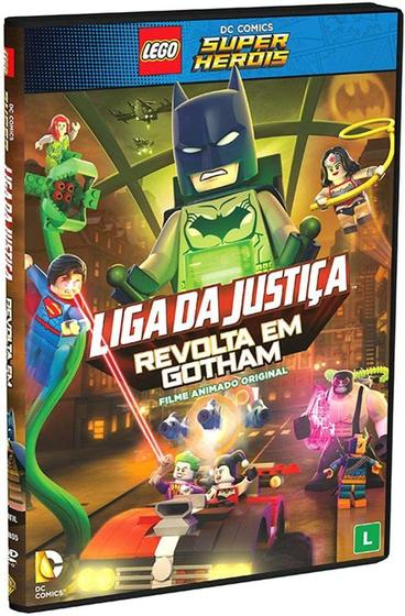 Imagem de Lego DC Super Herois Liga Da Justica Revolta Em Gotham dvd original lacrado