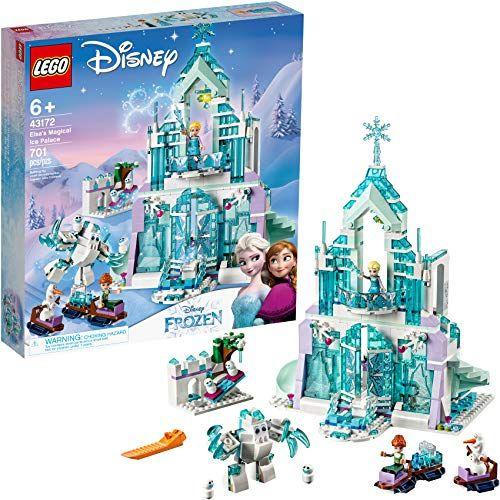 Imagem de LEGO Disney Frozen Elsa's Magical Ice Palace 43172 Toy Castle Building Kit com Mini Dolls, Castle Playset com personagens populares de Frozen, incluindo Elsa, Olaf, Anna e mais (701 peças)