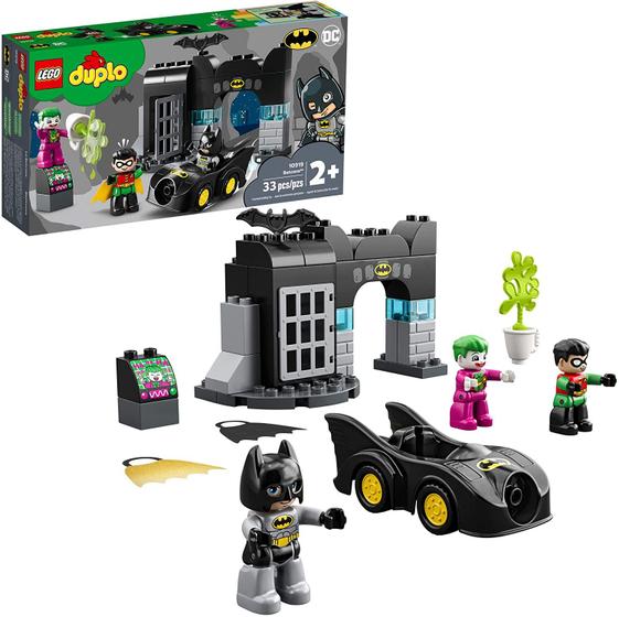 Imagem de LEGO DUPLO Batman Batcave 10919 Action Figure Toy for Toddlers com Batman, Robin, O Coringa e O Batmóvel Grande presente para crianças super-heróis que amam jogo imaginativo, novo 2020 (33 peças)