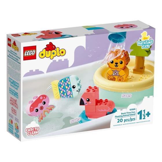 Imagem de LEGO Duplo - Diversão Hora do Banho: Ilha de Animais Flutuantes - 10966