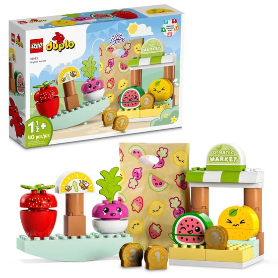 Imagem de LEGO DUPLO Meu Primeiro Mercado Orgânico 10983, Frutas e Vegeta