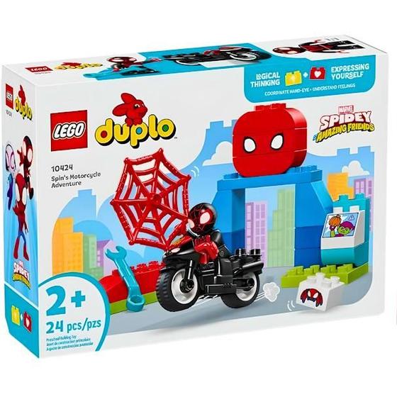 Imagem de Lego Duplo Spidey Aventura De Motocicleta Do Spin 10424