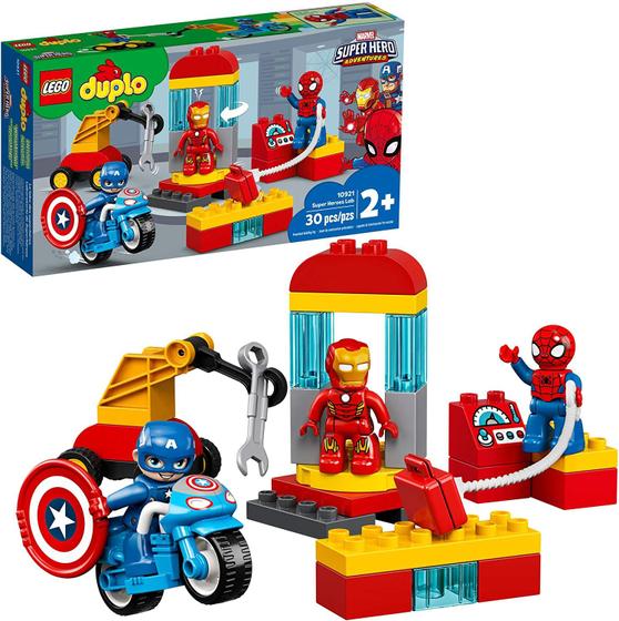 Imagem de LEGO DUPLO Super Heroes Lab 10921 Marvel Avengers Superheroes Construction Toy and Educational Playset for Toddlers, New 2020 (30 Pieces)