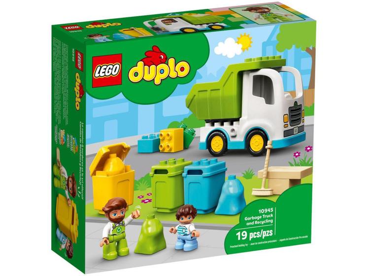 Imagem de LEGO Duplo Tow Caminhão de Lixo e Reciclagem - 19 Peças 10945