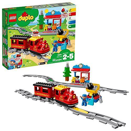 Imagem de LEGO DUPLO Trem a Vapor Brinquedo Educativo com Controle 2-5