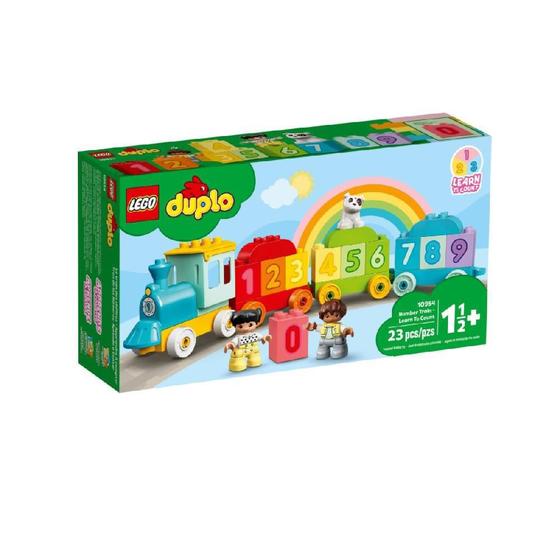 Imagem de LEGO DUPLO Trem dos Números Aprender a Contar 23 peças 10954