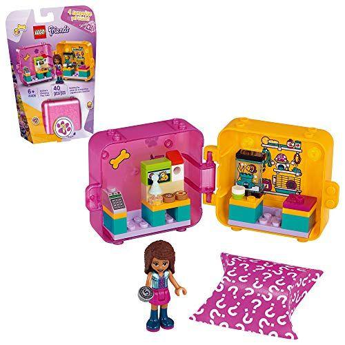 Imagem de LEGO Friends Andrea's Shopping Play Cube 41405 Building Kit, inclui uma mini-boneca e brinquedo pet, promove o Jogo Criativo, Novo 2020 (40 Peças)