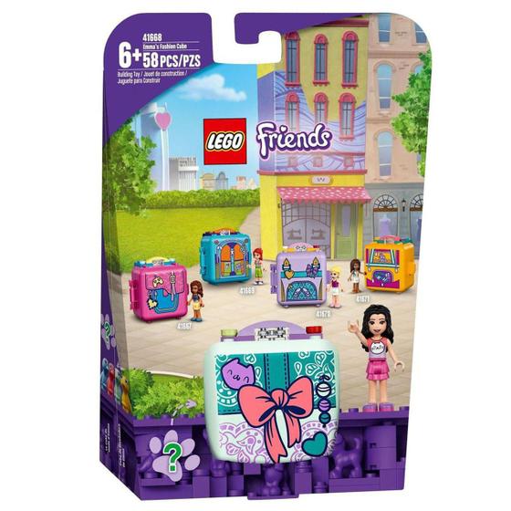 Imagem de Lego Friends Cubo Ateliê De Moda Da Emma 58 Peças - 41668