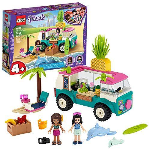 Imagem de LEGO Friends Juice Truck Truck 41397 Kit de construção Kids Food Truck Com Amigos Emma Mini-Doll Figure, Nova 2020 (103 Peças)