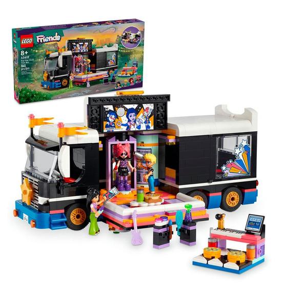 Imagem de LEGO Friends Ônibus de Turnê Musical de Estrela do Pop Brinquedo 42619