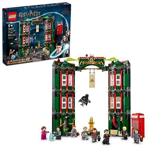 Imagem de LEGO Harry Potter O Ministério da Magia 76403 Conjunto de brinquedos de construção para crianças, meninos e meninas com mais de 9 anos Presente de aniversário colecionável inclui 9 minifiguras (990 peças)