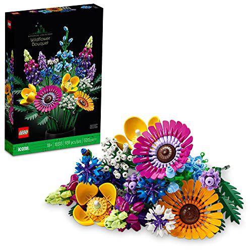 Imagem de LEGO Icons: Buquê de Flores Silvestres, Peça Botânica, 10313