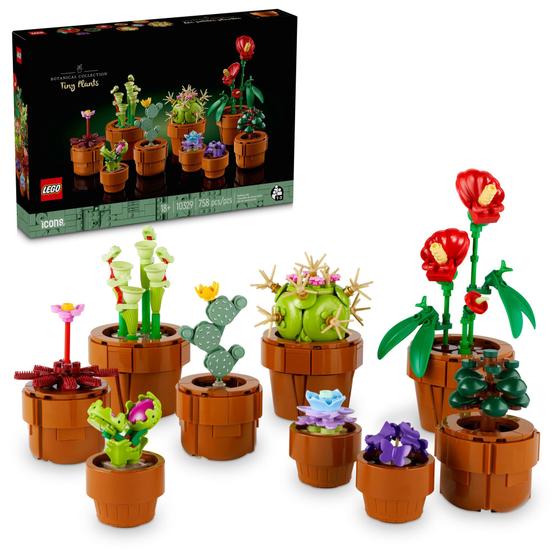 Imagem de LEGO Icons Tiny Plants 10329 - Conjunto de Construção com 9 Plantas
