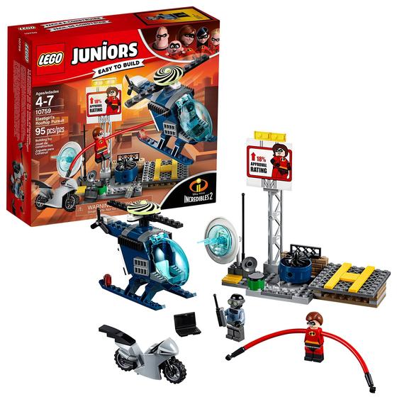 Imagem de LEGO Juniors/4+ The Incredibles 2 Elastigirl's Rooftop Pursuit 10759 Building Kit (95 Peça)