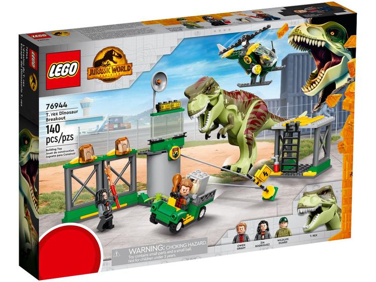 LEGO Jurassic World Dominion Fuga de Dinossauro - T. Rex 140 Peças ...