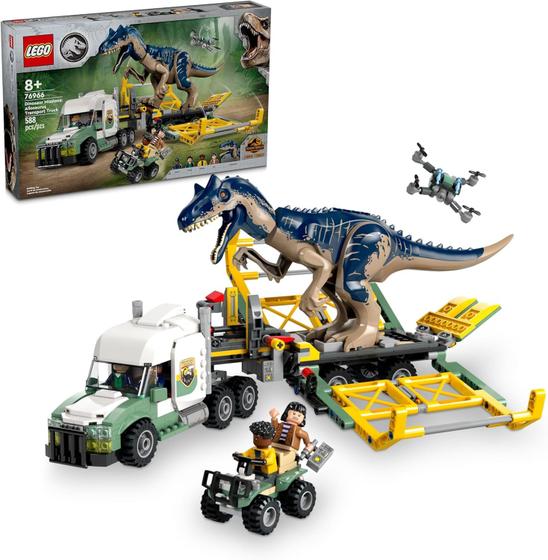 Imagem de Lego jurassic world - missões de dinossauros: caminhão de transporte de alossauro 76966