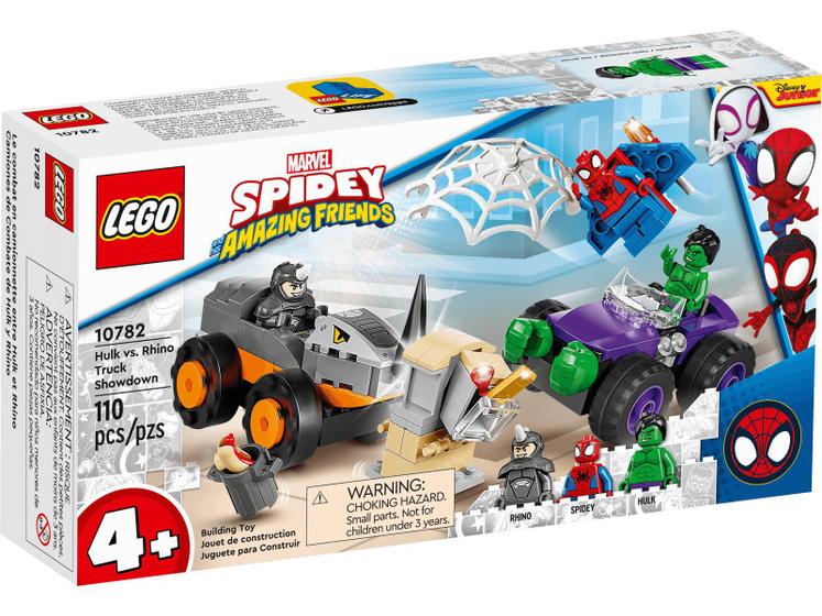 Imagem de LEGO Marvel - Confronto Hulk contra Rinoceronte - 110 Peças - 10782