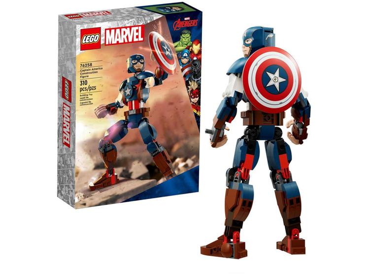 Imagem de LEGO Marvel Figura de Construção do Capitão - América 76258 310 Peças