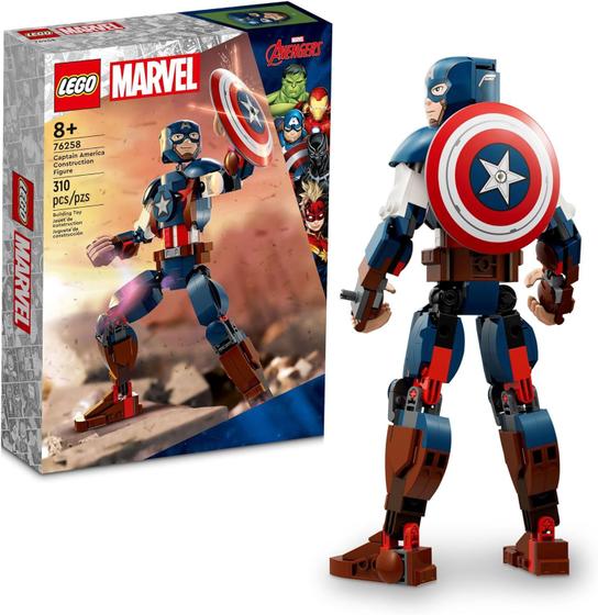 Imagem de LEGO Marvel - Figura de Construção do Capitão América 76258