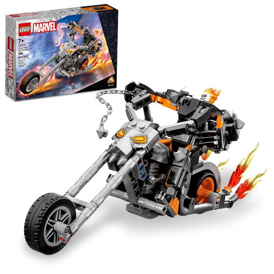 Imagem de LEGO Marvel Ghost Rider Mech & Bike 76245, Motor Construível