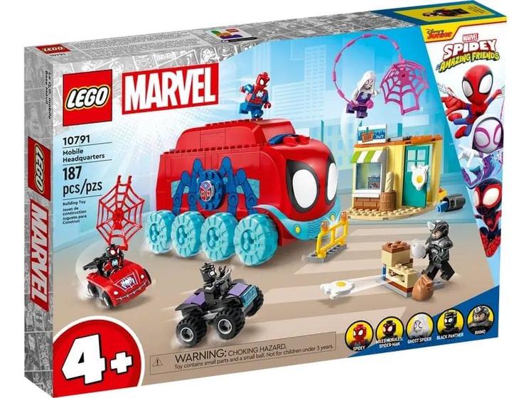 Imagem de LEGO Marvel - Spidey Amazing Friends - Quartel-General Móvel da Equipe Aranha - 187 Peças - 10791