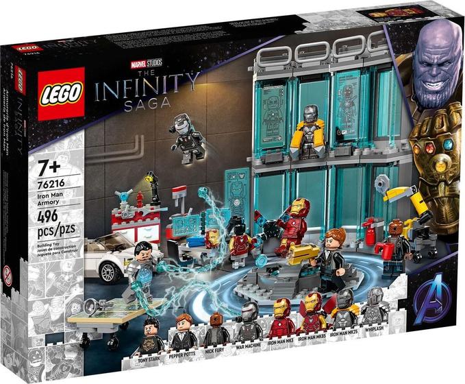 Imagem de Lego marvel the infinity saga iron man armory (76216)