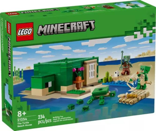 Imagem de Lego Minecraft 21254 Beach Turtle House 234 Unidades