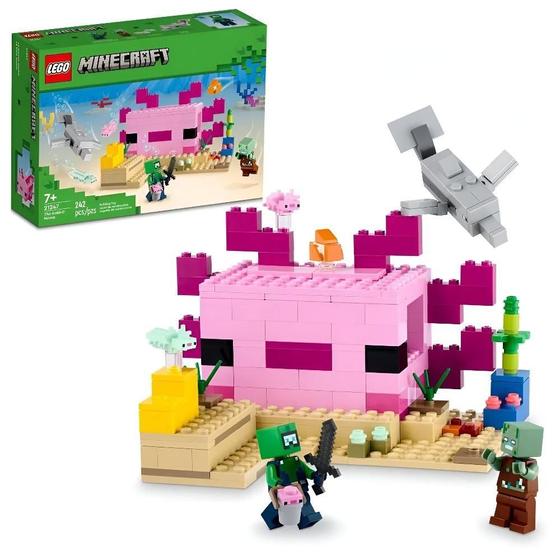 Imagem de Lego Minecraft A Casa Do Axolotl 242 Pecas 21247