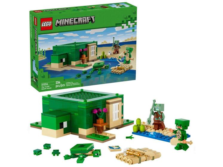 Imagem de LEGO Minecraft A Casa Tartaruga de Praia - 21254 234 Peças