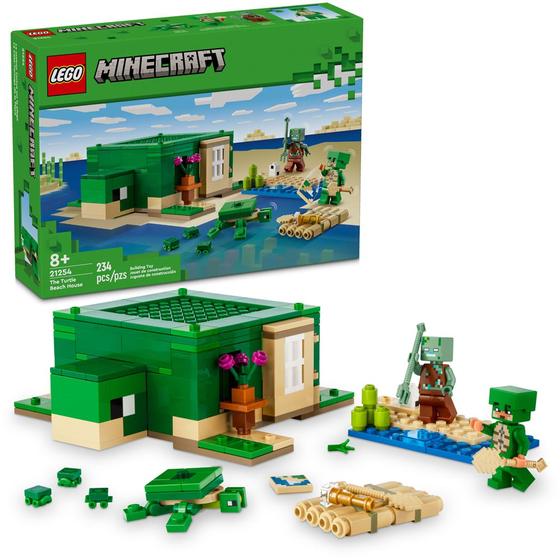 Imagem de Lego Minecraft A Casa Tartaruga de Praia 21254 234pcs