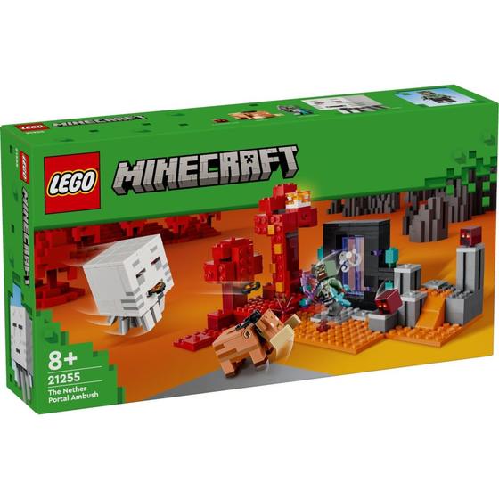 Imagem de LEGO Minecraft - A Emboscada no Portal do Nether - 352 Peças - 21255