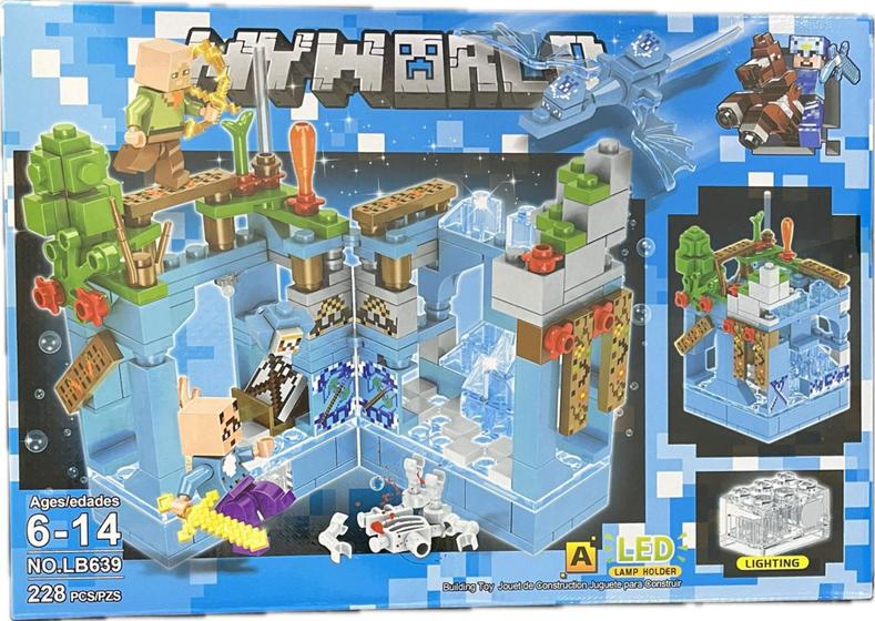Imagem de Lego Minecraft Barato - 228 peças - Casa na Árvore COM LUZ - LB639A