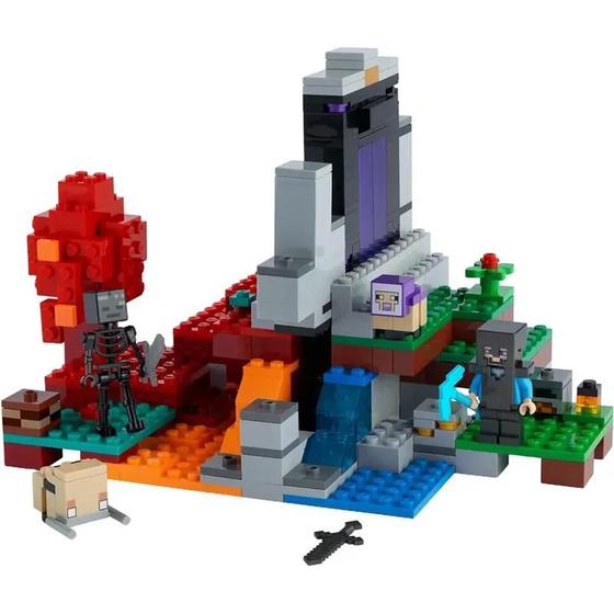 Imagem de Lego Minecraft O Portal Arruinado 21172 316 Pçs