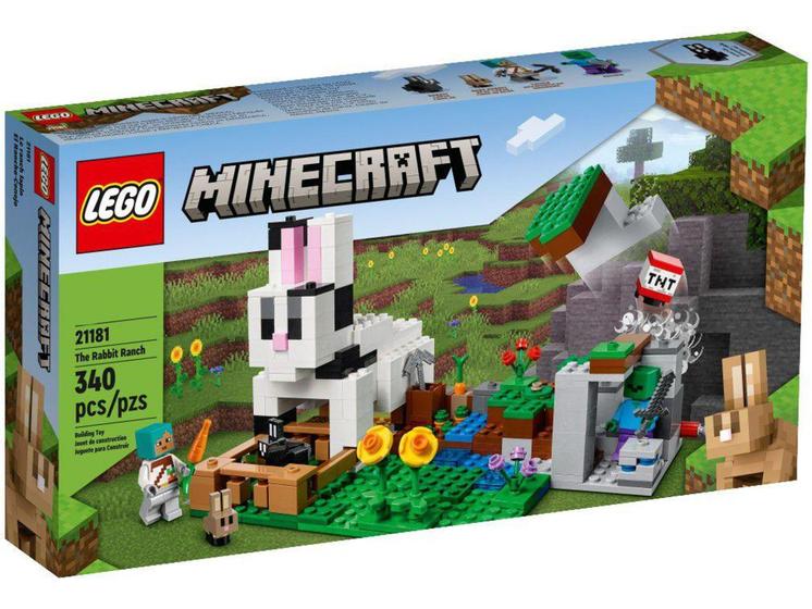Imagem de LEGO Minecraft O Rancho do Coelho 340 Peças - 21181
