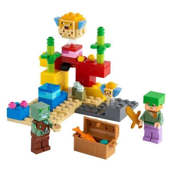 Lego Minecraft O Recife de Coral - 21164 Menor preço em Lego Minecraft O Recife de Coral - 21164