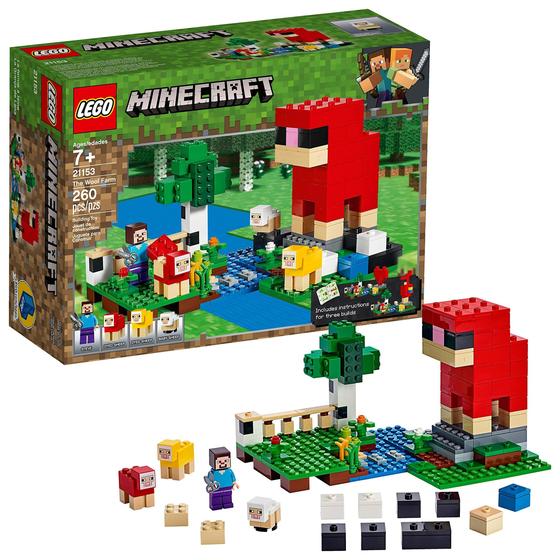 Imagem de LEGO Minecraft The Wool Farm 21153 Building Kit (260 Peças)