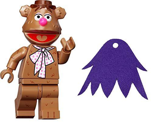 Imagem de LEGO Minifigura Muppets: Fozzie Bear com Capa Roxa Extra