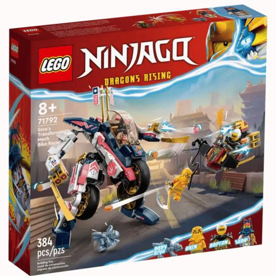 Imagem de Lego Ninjago Robô de Moto de Corrida Mutável de Sora 71792