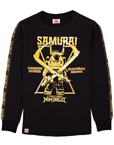 Imagem de LEGO Ninjago T-Shirt Meninos Crianças Samurai Guerreiro manga comprida