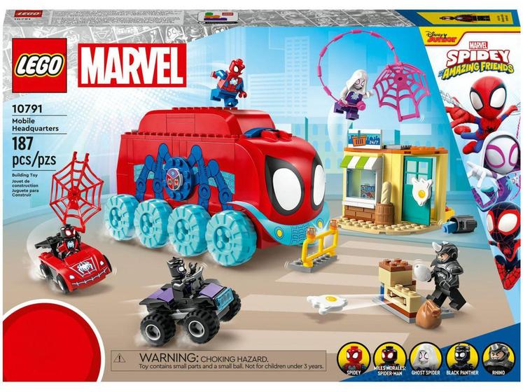 Imagem de LEGO Quartel-General Móvel da Equipe Aranha - 187 Peças 10791