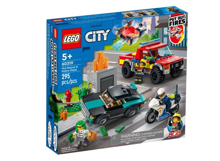 Imagem de LEGO Resgate dos Bombeiros e Perseguição de Polícia - 60319