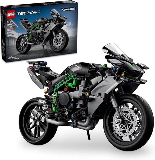 Imagem de Lego Set Technic 42170 Motocicleta Kawasaki Ninja H2R 643 Pc