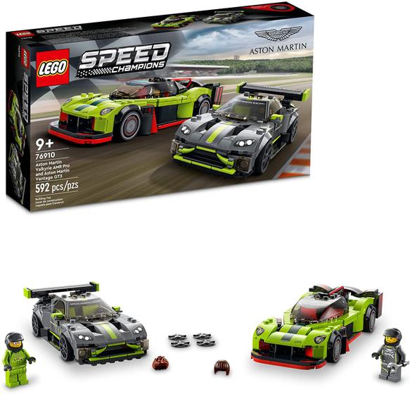 Imagem de LEGO Speed Champions Aston Martin Valkyrie AMR Pro e Aston Martin Vantage GT3 76910