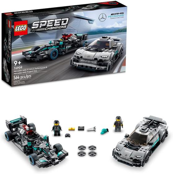 Imagem de LEGO Speed Champions -  Mercedes-AMG F1 W12 E Performance e Mercedes-AMG Project One 76909