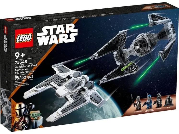 Imagem de LEGO Star Wars - Caça Mandaloriano contra TIE Interceptor - 957 Peças - 75348