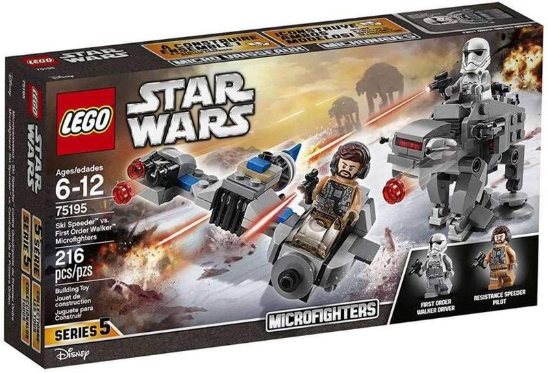 Imagem de LEGO Star Wars: The Last Jedi Ski Speeder vs. First Order Walker Microfighters 75195 Building Kit (216 Peça)