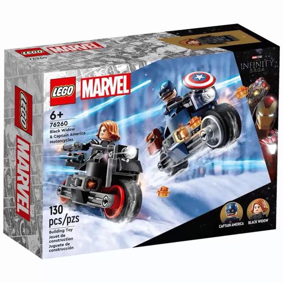 Imagem de Lego Super Heroes 76260 Motos Viúva Negra E Capitão América