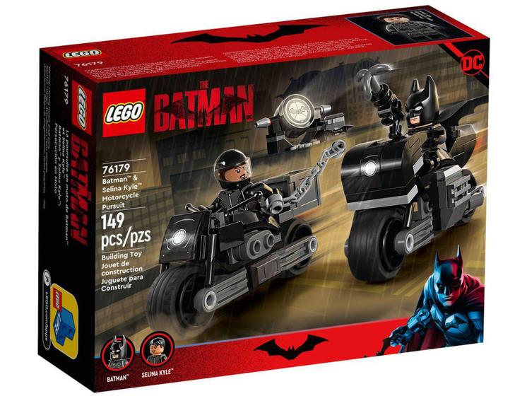 Imagem de LEGO Super Heroes DC A Perseguição de Motocicleta - de Batman e Selina Kyle 149 Peças 76179